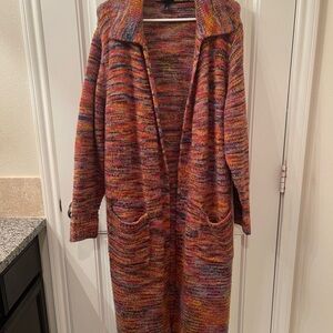 Torrid Vibrant Multicolor Cardigan/Duster - size 2 (18/20)
